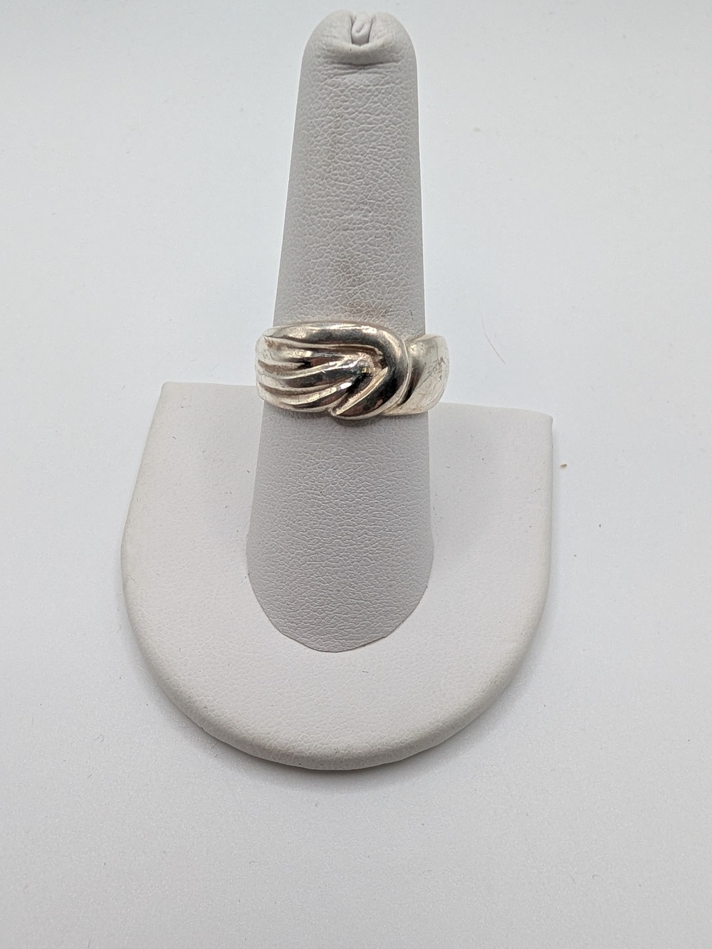 Sterling Silver Knot Band Ring - Silver